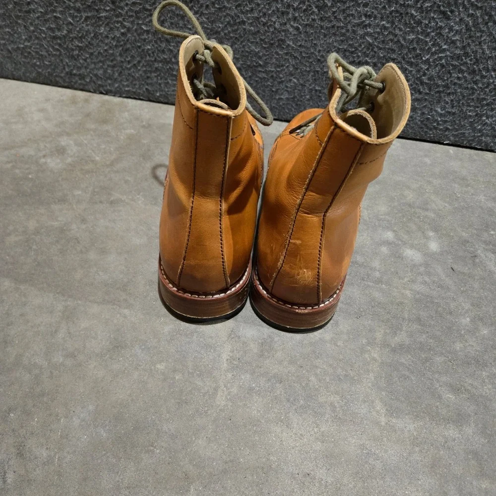Kendal & Hyde Co Cap Toe Service Boots 43 US 10 Tan Goodyear Welt Leather